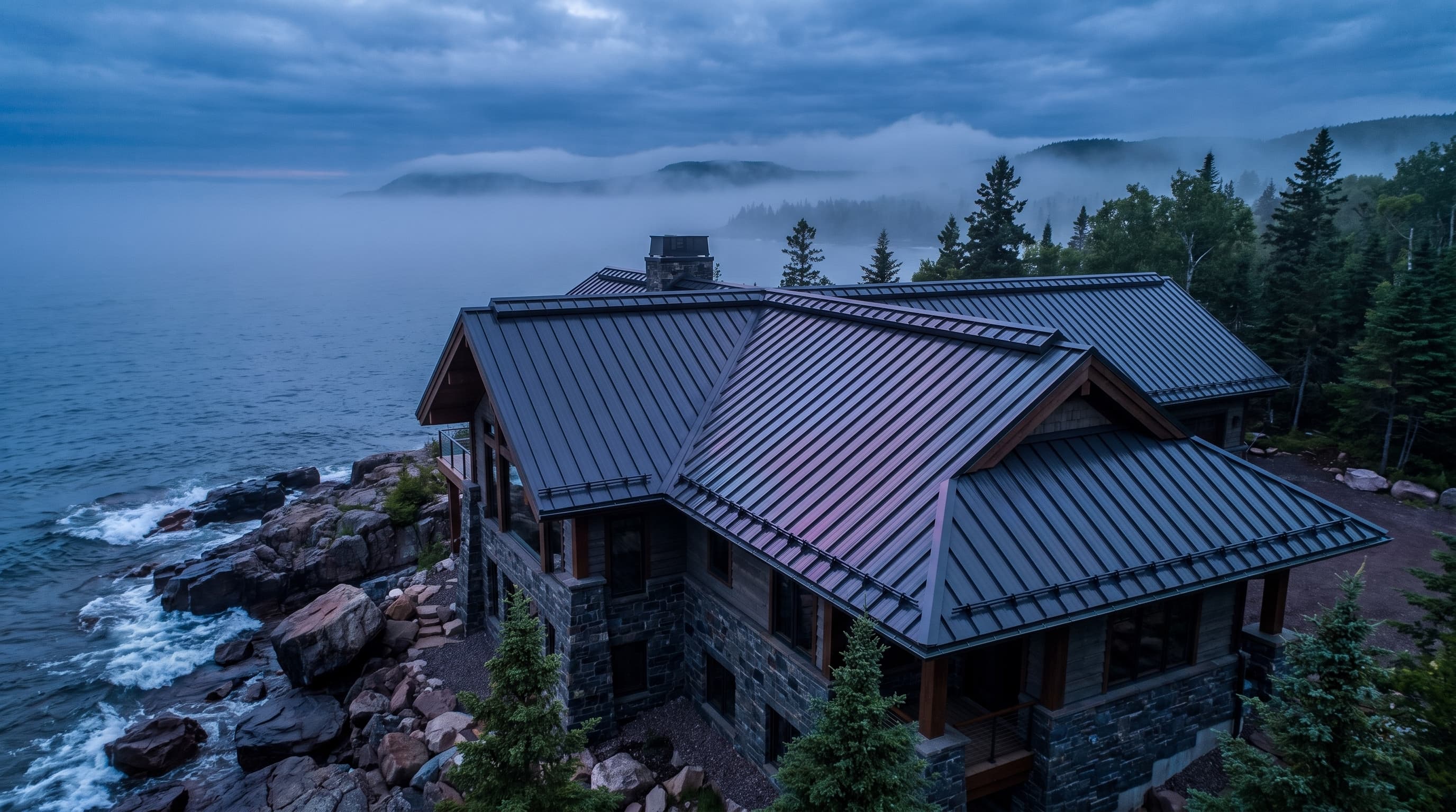 North Shore metal roof built for wind