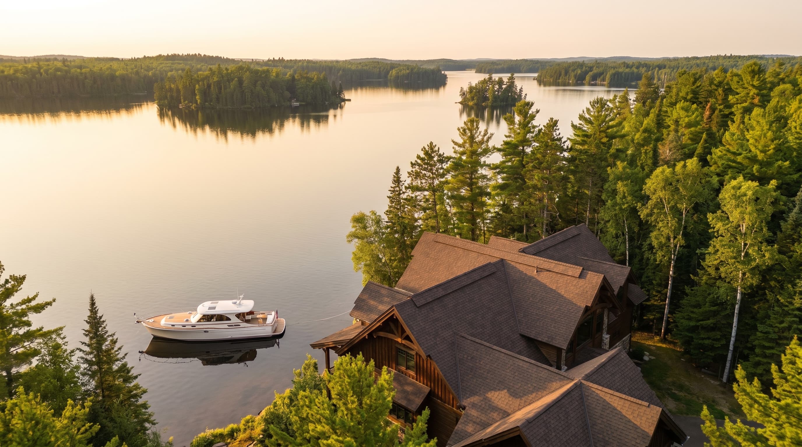 Chippewa Flowage Lodge roof project